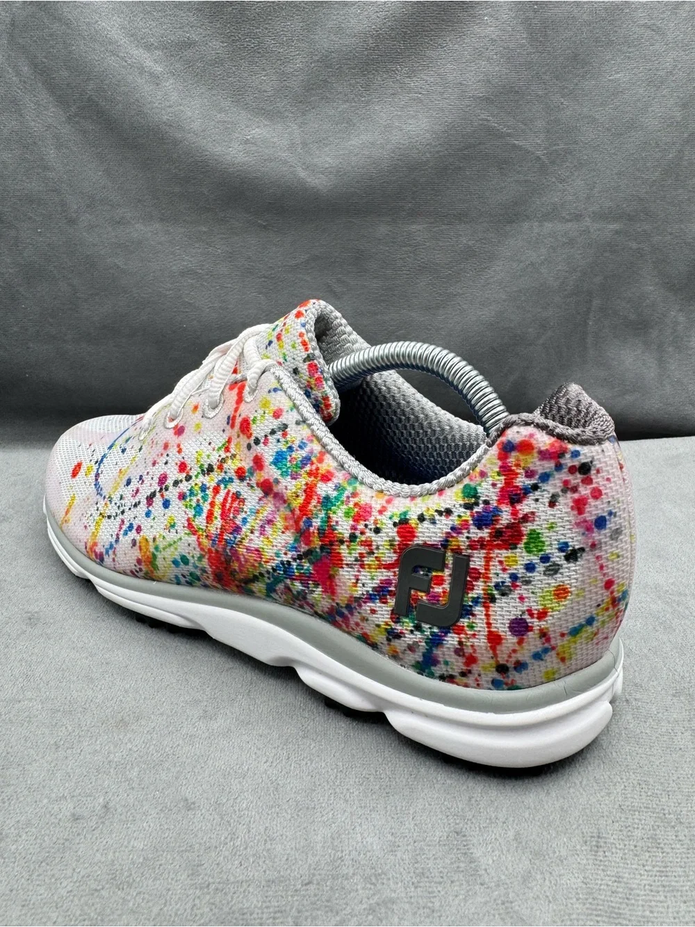 FootJoy emPower Spikeless Golf Shoes Women’s Size 7.5 Paint Splatter Multicolor